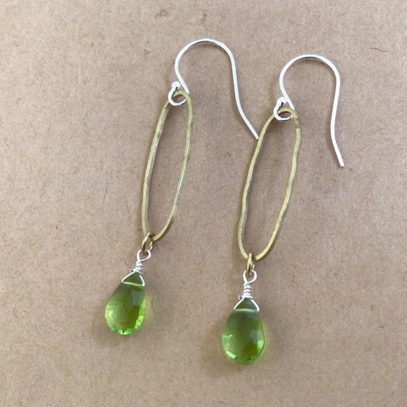 Peridot sundance charm artisan Earrings - Picture 2 of 8